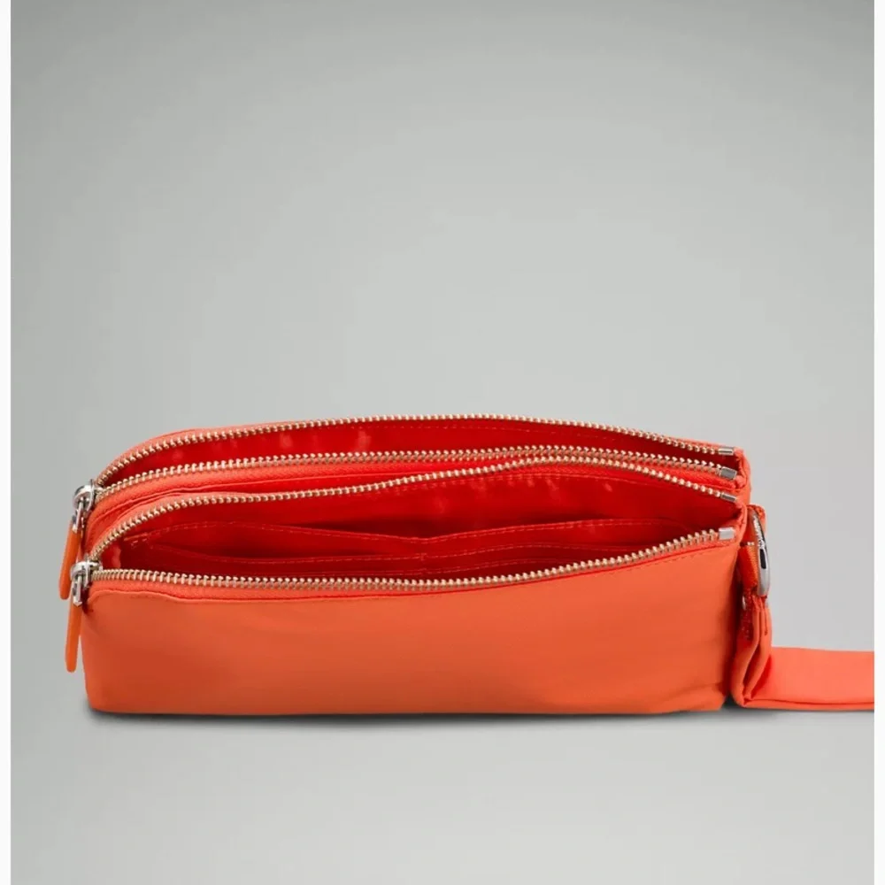 🌞LULULEMON NOW AND ALWAYS POUCH/BAG*PUFFY-WARM CORAL🌞 - Picture 5 of 11